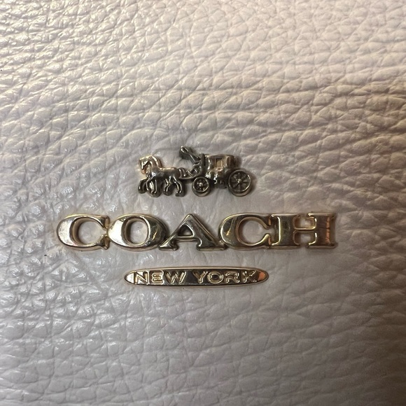 Coach 2022 Pebble Leather Kristy Lexi Shoulder Bag Colorblock CA216 Chalk/Multi - Picture 11 of 16